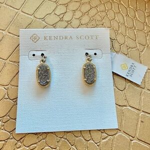 Kendra Scott LEE Gold and Pave Drop Earrings
